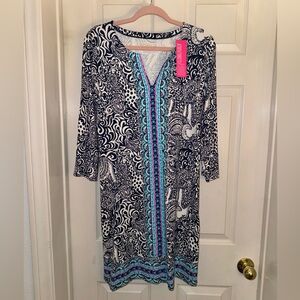 NWT Lily Pulitzer  UPF 50+ Nadine ChillyLilly Dress Size M